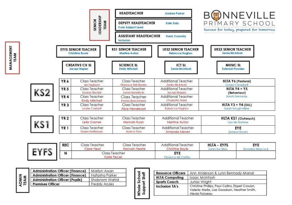 structure of primary school administration